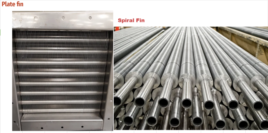 Plate နှင့် Spiral Fin Heat Exchangers အကြား ကွာခြားချက်များ